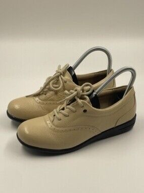 Dr. Scholl's Advanced Comfort Lace Up Oxford Shoes - Beige - Women's Size 6.5
